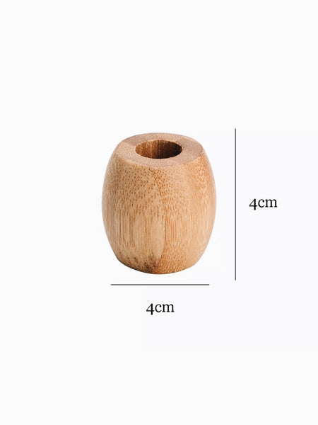 BAMBOO TOOTHBRUSH STAND