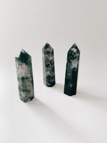 MOSS AGATE TOWERS - LARGE
