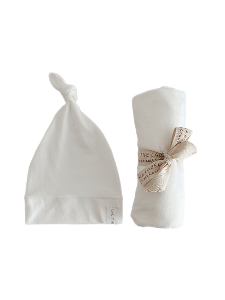 ORGANIC NEWBORN SWADDLE & BEANIE