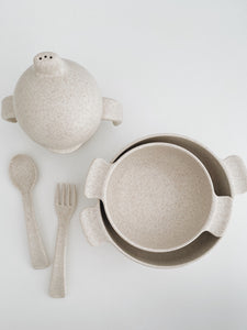 WHEAT STRAW DINNERWARE SET