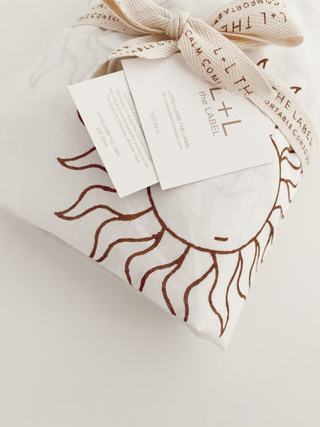 SUN FITTED COT SHEET