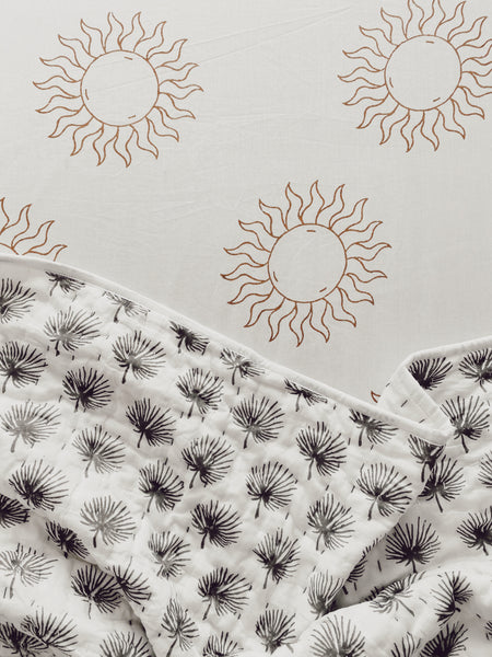 SUN FITTED COT SHEET