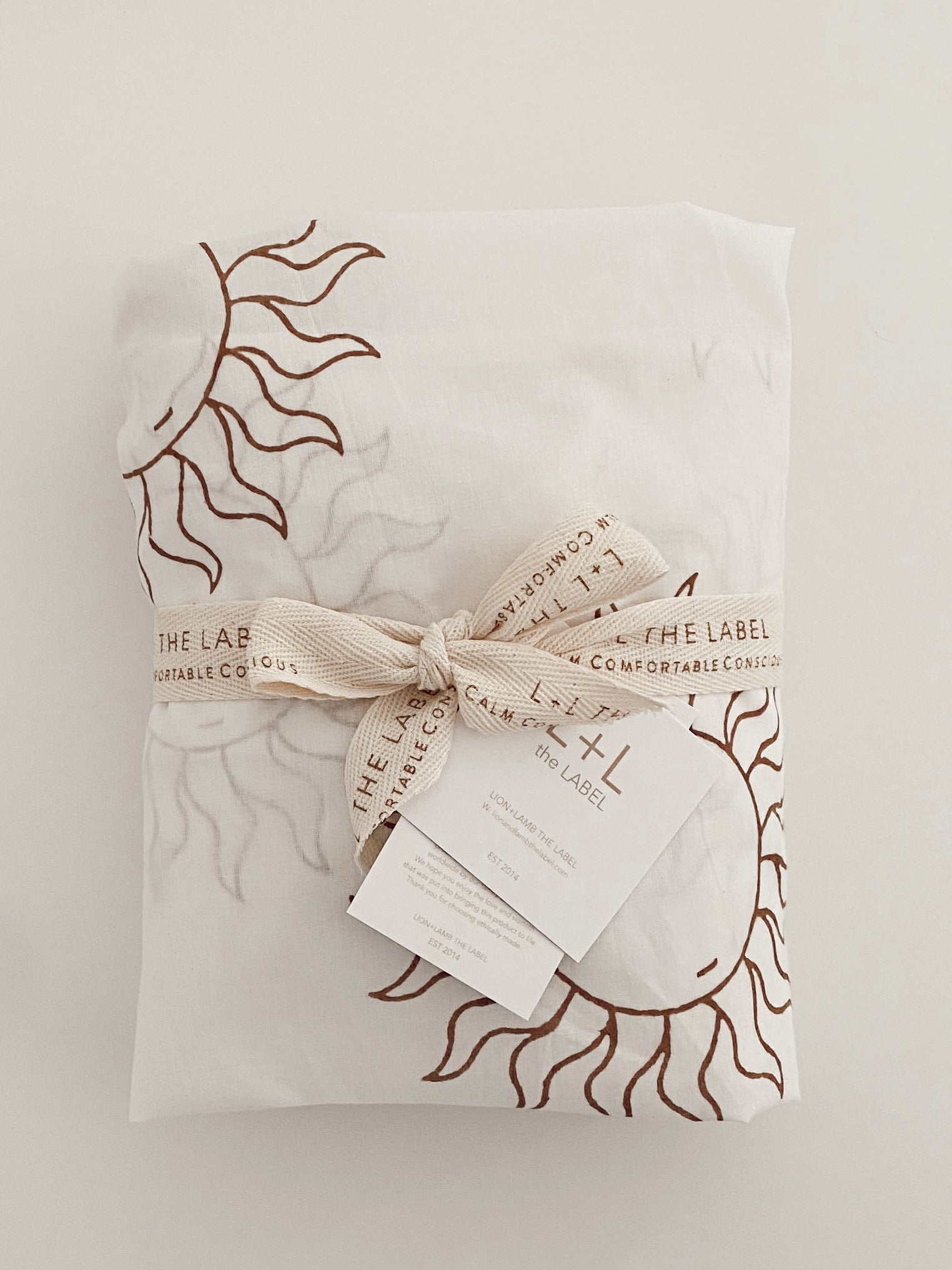 SUN FITTED COT SHEET
