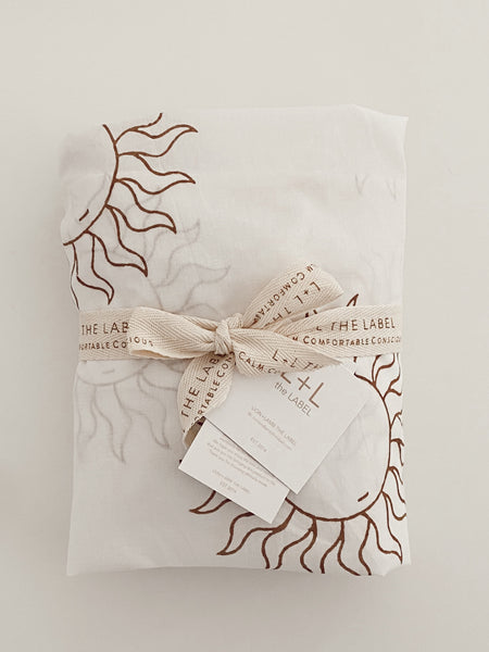 SUN FITTED COT SHEET